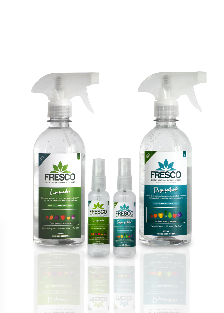 Combo Limpiador y Desinfectante de 500ml + Fresquitos